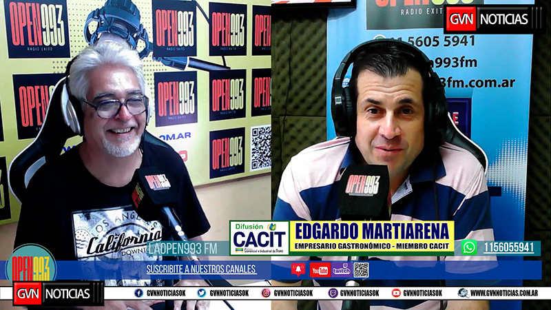 Edgardo Martiarena en “La mañana de GVN RADIO”