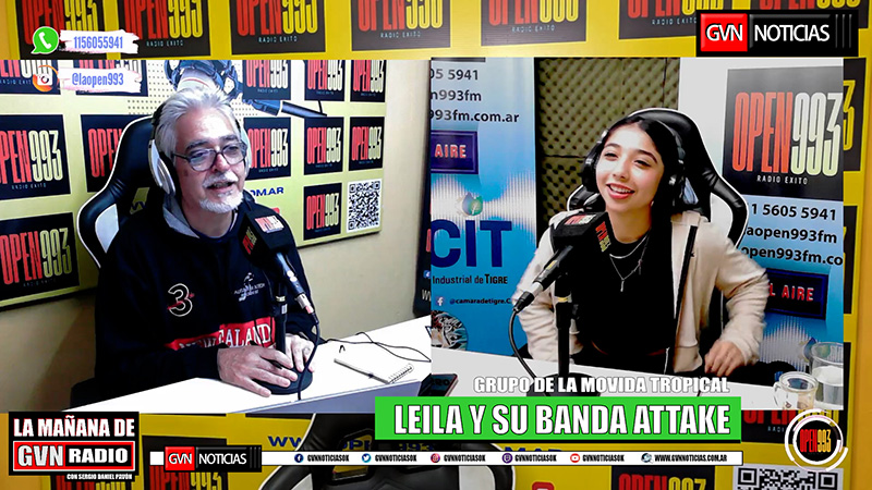 Leila y su Banda Attake en “La mañana de GVN RADIO”